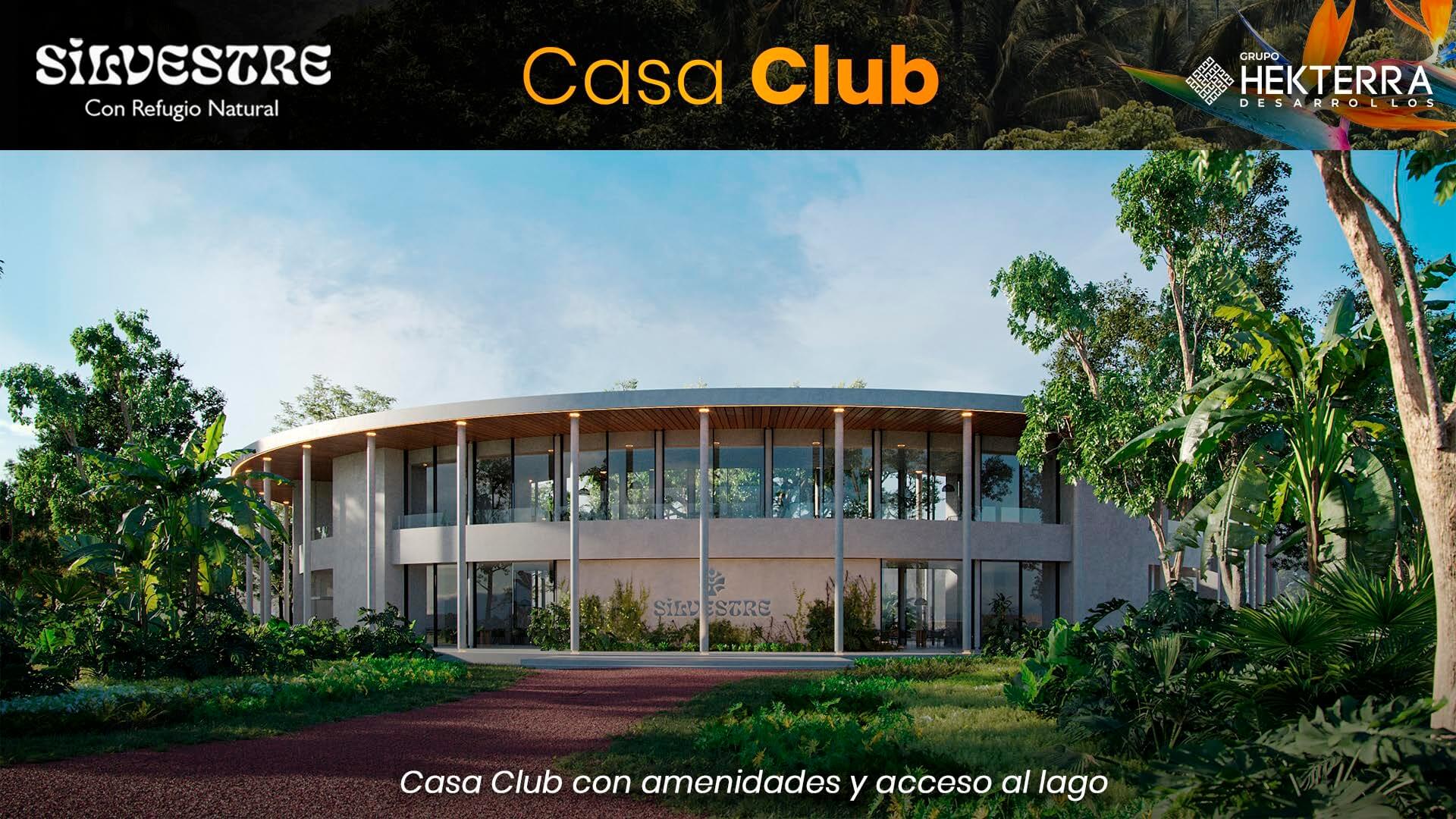 LA CASA CLUB DEL DESARROLLO SILVESTRE CON REFUGIO NATURAL EN YUCATÁN