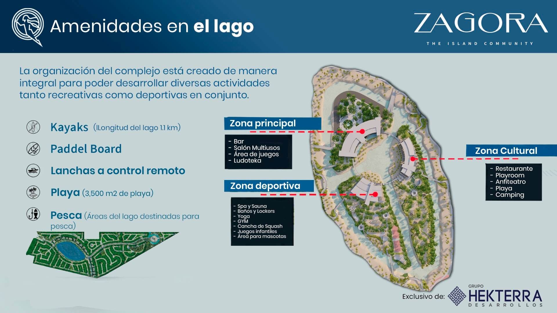 12.-AMENIDADES EN EL LAGO EN EL DESARROLLO ZAGORA YUCATÁN