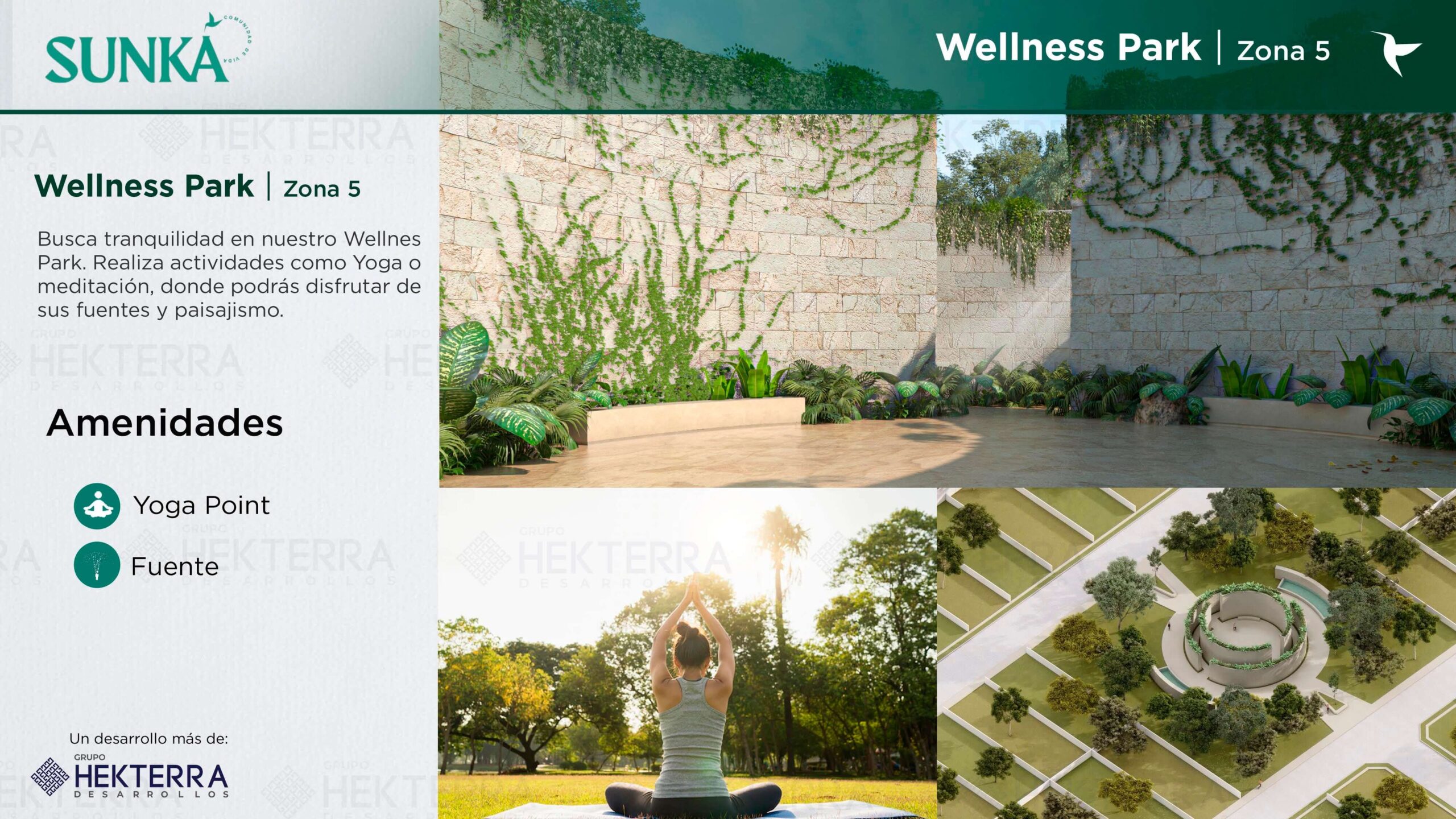 14.-Zona 5 Wellness Park del Desarrollo Sunká en Yucatán