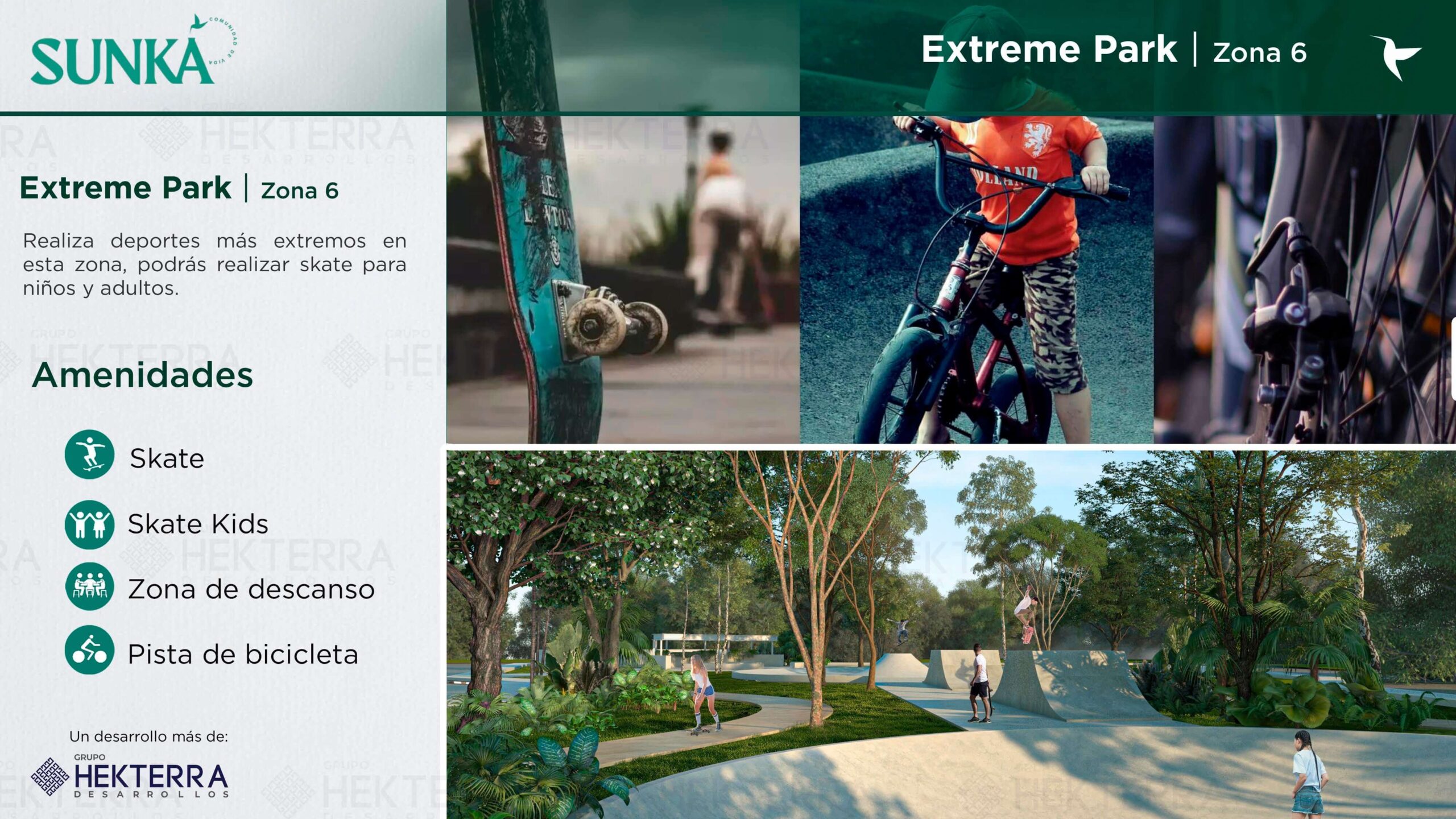 15.-Zona 6 Extreme Park del Desarrollo Sunká en Yucatán